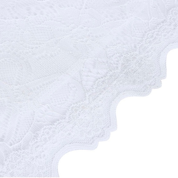 Women's Retro Floral Lace Vintage Evening Prom Party Bridesmaid Wedding Dress - Picture 5 of 8